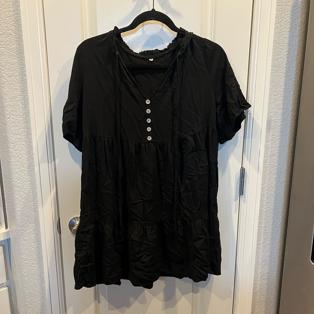 Black Flowy Dress